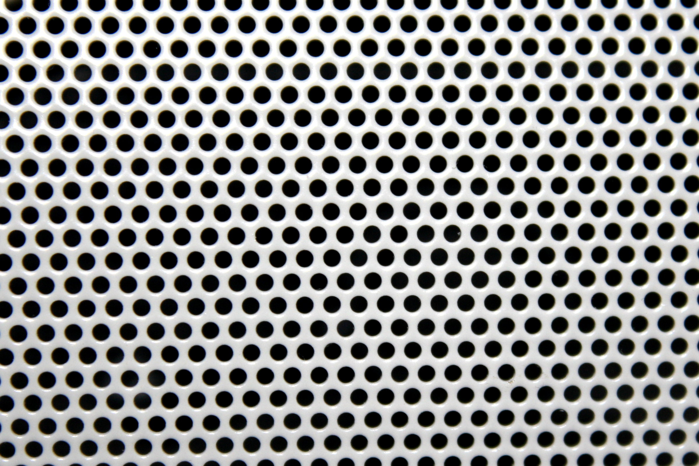 White Mesh with Round Holes Texture Picture
